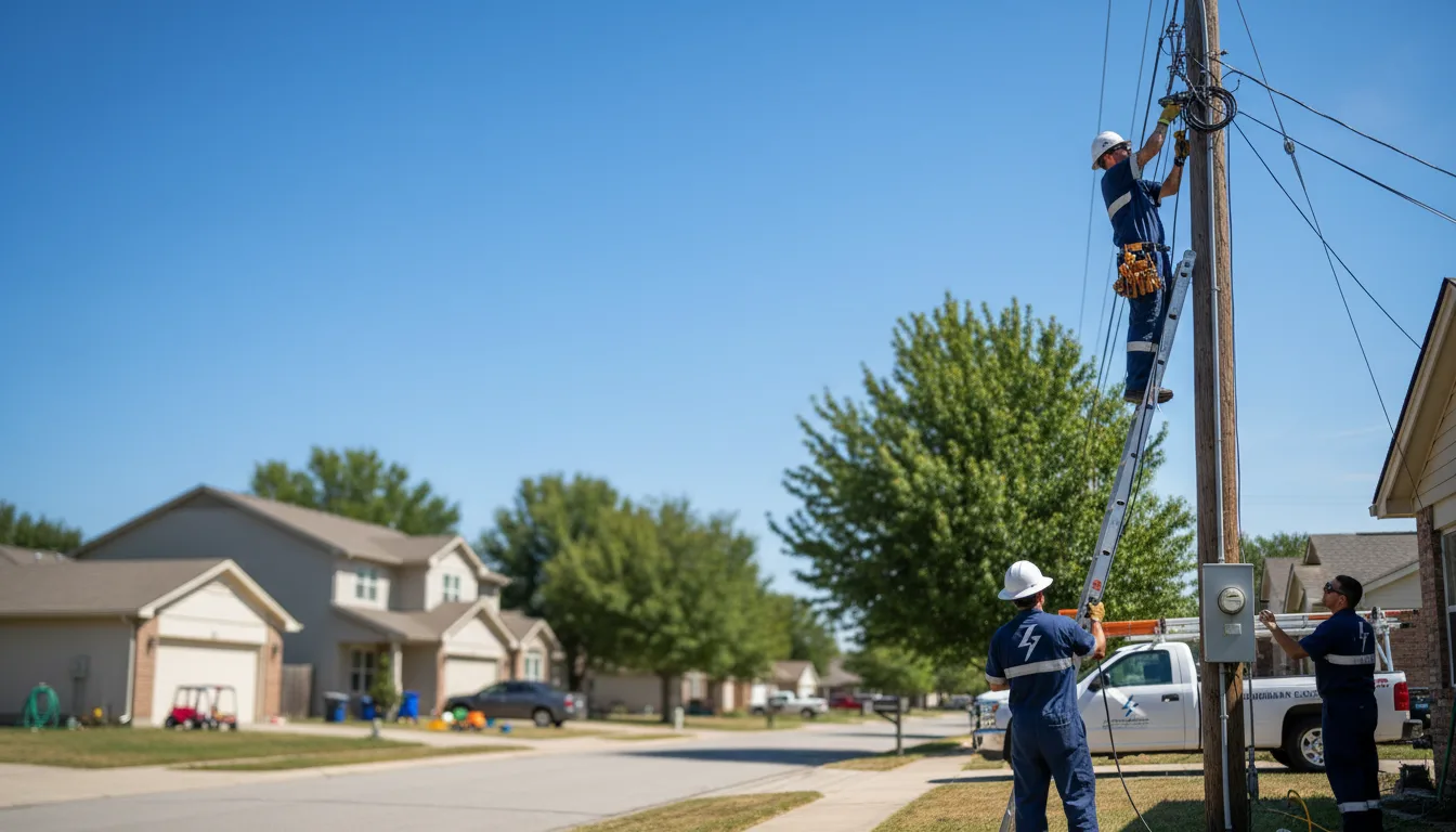 Residential electrician providing installation services in Denton, TX